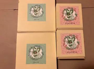 냥!냥냥! 냐오하! 포켓몬 플레이트 스퀘어 보울 냐오하