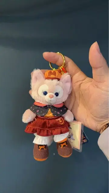 홍콩 디즈니랜드 정품 리나벨 봉제 인형 키체인