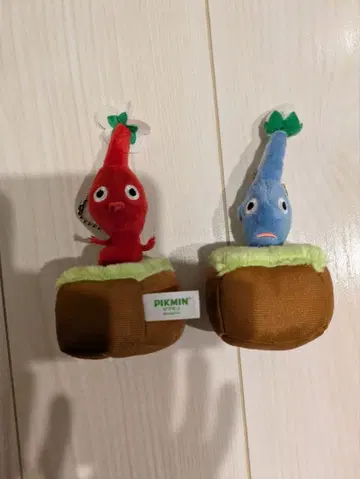 피크민 봉제 인형 키링 세트