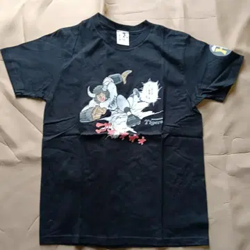 옛날 옛날 T셔츠 버팔로맨 S 한신 타이거즈 근육맨 콜라보