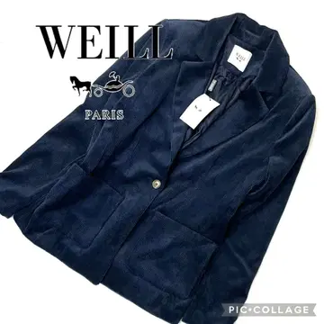 미사용 새상품 WEILL 이탈리아제 코듀로이 테일러드 자켓 L 42