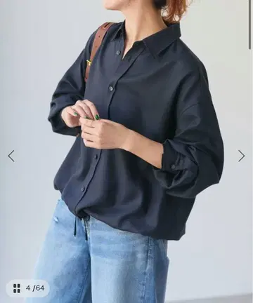 [ 완판템 ] 울라이크 헴 개더 셔츠 spick&span