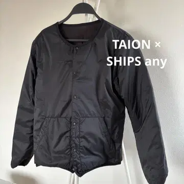TAION x SHIPS any 블랙 이너 다운 자켓