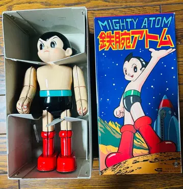 [새상품급] 테즈카 프로덕션 빌리켄 상회 태엽 양철 철완 아톰 박스형
