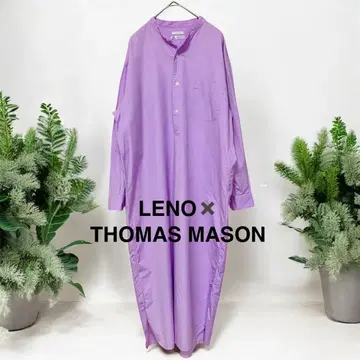 [ 새상품급 ] LENO x THOMAS MASON 셔츠 원피스 라벤더