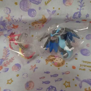 메가리자몽X 빨간 갸라도스 포켓몬 너츠 마스코트 스트랩