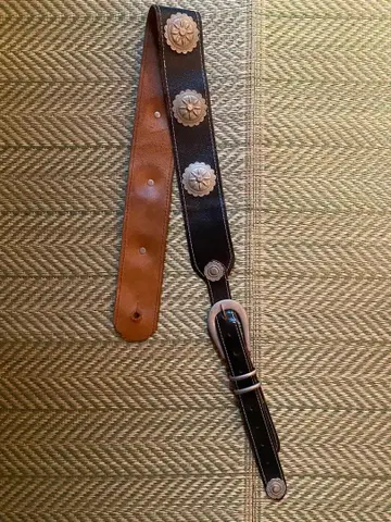 가죽 콘초 기타 스트랩 빈티지