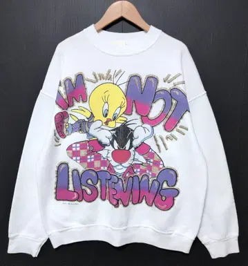 트위티 실베스터 캣 루니툰 맨투맨 L