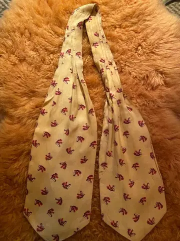 Tootal 스카프 말 패턴 애스콧 타이 빈티지