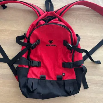 SUPER LOVERS 백팩 레드/블랙