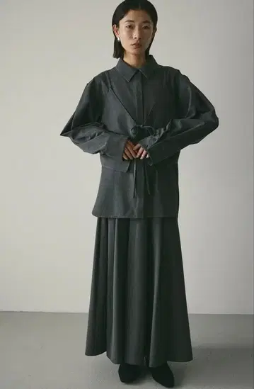 STYLE MIXER 2 피스 캐미 레이어드 셔츠