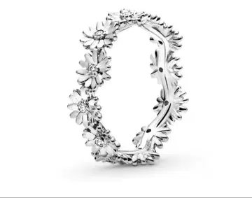 판도라 스파클링 데이지 플라워 실버 반지 54