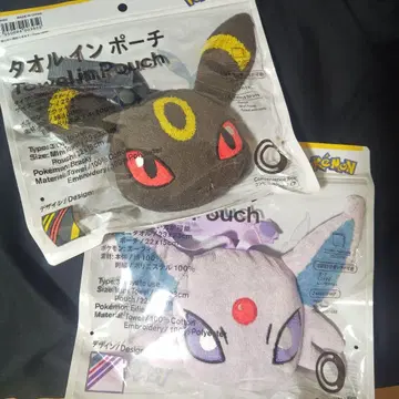 포켓몬 타월인 파우치 블래키 에브이