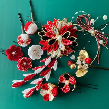 츠마미자이쿠 머리 장식 시치고산 성인식