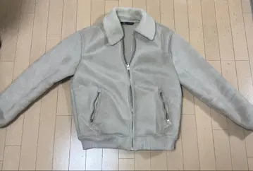 베이지 카라 부착 점퍼 ZARA