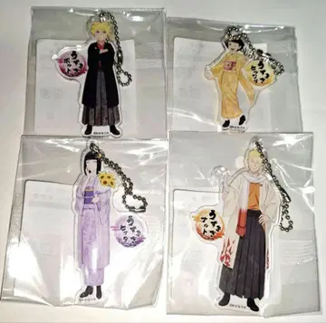 NARUTO 나루토 일가 아크릴 키링 세트 시노비사토 라멘 대작전