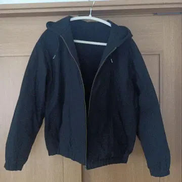 유니클로 U 후디드 집업 블루종 블랙 새상품급