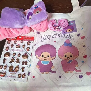 몬치치 생큐마트 세리아 푹신푹신 스티커 4개 세트