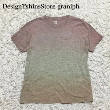 그라니프 그라데이션 T셔츠 머신 워셔블 캐주얼 상의