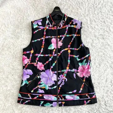 레오나르 베스트 리버서블 꽃 트리밍 비즈 솜 블랙 40