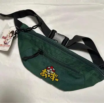 새상품 단종 아사노 이니오 이소베얀 자수 힙색 그린