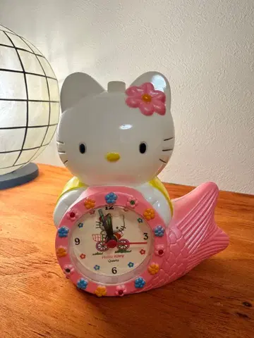 정크 중화 키티 탁상시계 인어