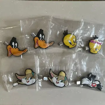 캡슐 헤어 클립 루니툰 7세트