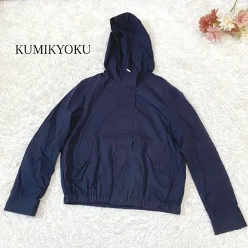 s2687 [쿠미쿄쿠] 점퍼 후드 봄 아우터 네이비 집업 심플
