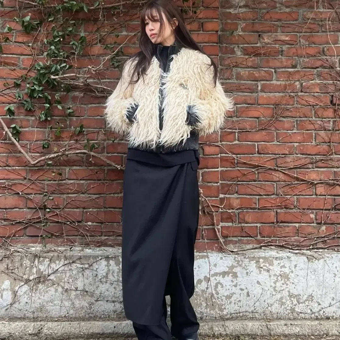 Sculptor Mongolian Shearling Fur Jacket on Bunjang Global Site.