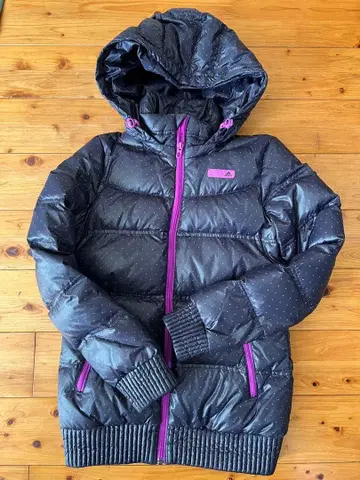 아디다스 도트 무늬 다운 자켓