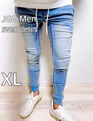 JGG.Men 제깅맨 맨투맨 데님 스키니 팬츠 rbxl