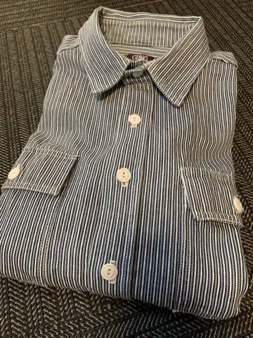 GUNG HO 건호 히코리 워크 워크 셔츠 M USA 제