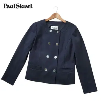 폴 스튜어트 노카라 자켓 네이비 일본제 더블 버튼 L 8