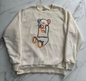 그라니프 컨트롤 베어 스웨트 부드러운 보아 기모 남녀 공용 M