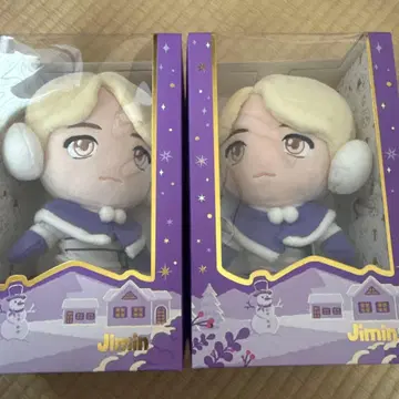 [ 새상품 ] BTS 봉제 인형 TinyTAN 지민 2체