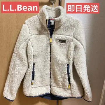 LLBean 플리스 자켓 크림색