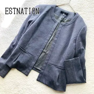 ESTNATION 에스트네이션 노카라 자켓 S