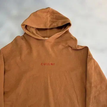 새상품급 CULLNI 크루니 러브리스 별주 후드티 M 오렌지