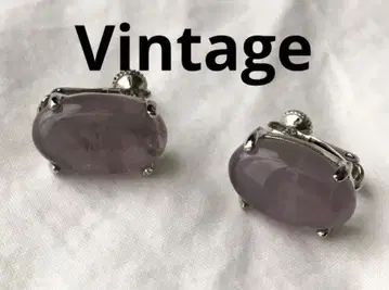 빈티지 레피돌라이트? 실버 귀찌 자수정?