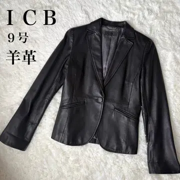 ICB 양가죽 레더 자켓 블랙 9호 테일러드
