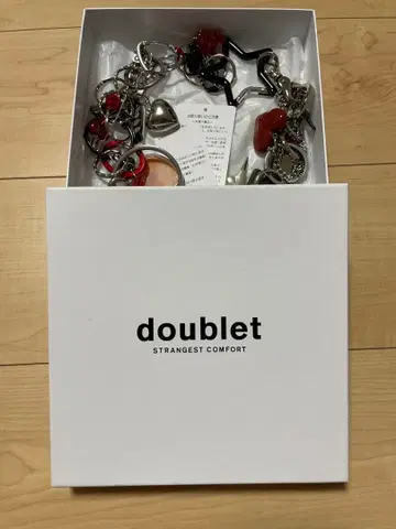 25FW doublet 지갑 체인 실버 레드