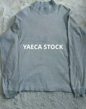 YAECA STOCK 모크넥 니트 그레이 레어 사이즈 L