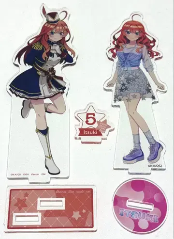 나카노 이츠키 5등분의 신부 아크릴 스탠드 피규어 2점 세트