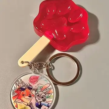 주토피아 캔디 키링