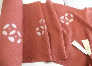 순수 실크 본 시보리 염색 깃털 옷감 일본 이름 옅은 다홍색 바탕