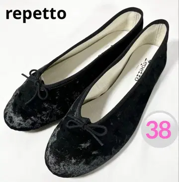 repetto 벨벳 플랫슈즈 38 새상품