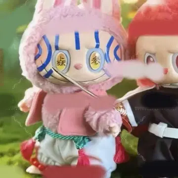 새상품 라부부 labubu 아카자 옷 갈아입기 의류 귀멸의 칼날