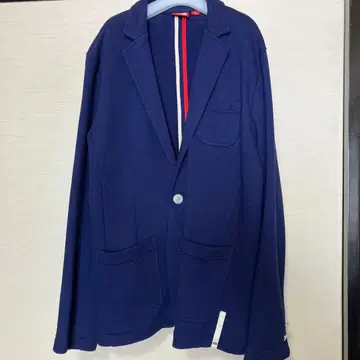 오니츠카타이거 네이비 코튼 자켓