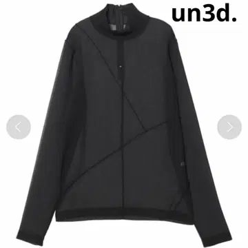 UN3D. 라인 블록 시어 터틀 블랙