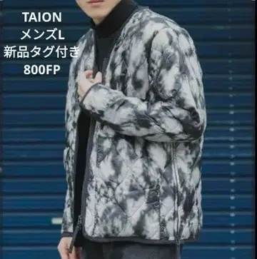 TAION 택 포함 새상품 남성용 L 밀리터리 다운 자켓 경량